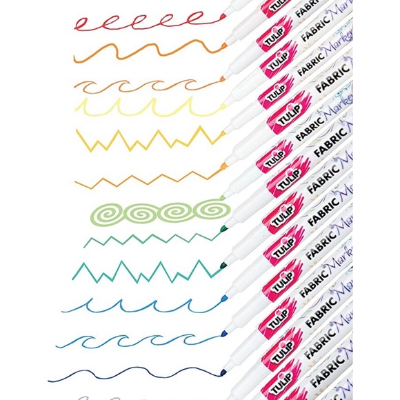 TULIP 20 pcs fine tip permanent fabric markers - Picture 11 of 13